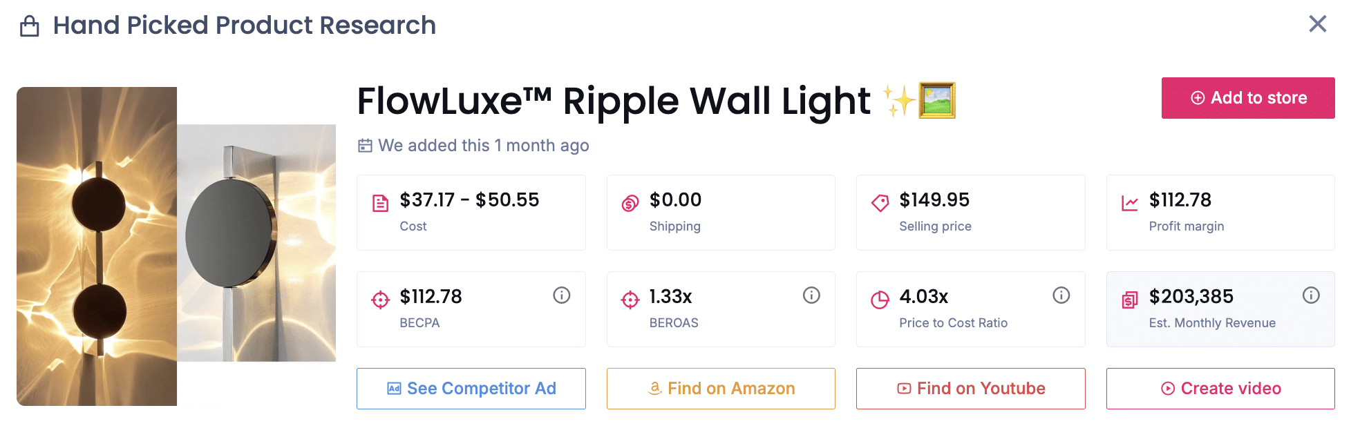 FlowLuxe Ripple Wall Light